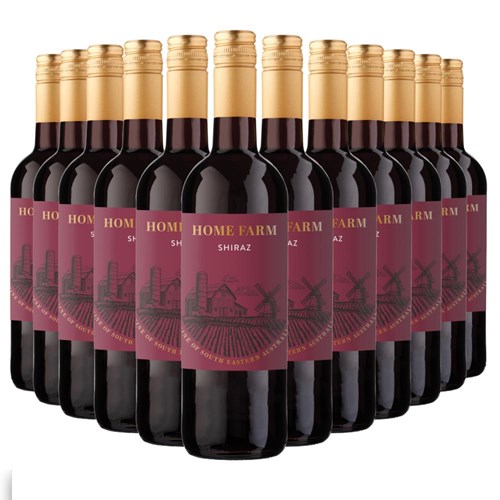 Case of 12 The Home Farm Shiraz 75cl Red Wine